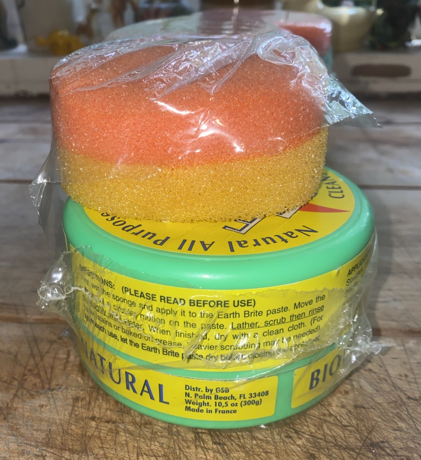 New Lot Of 3 Earth Brite Natural All Purpose Clay Based Cleaner Citrus 10.5 oz