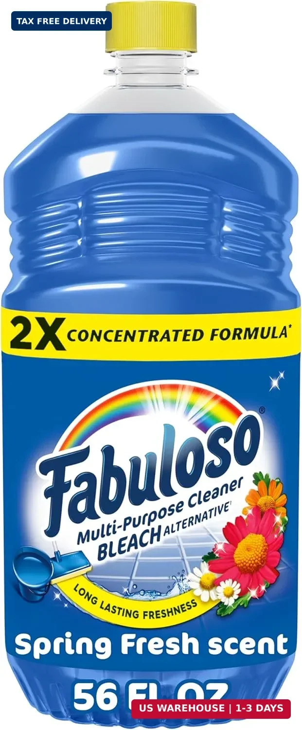 Fabuloso Multi-Purpose Cleaner and Floor Cleaner, 2X Concentrated Formula, Long-