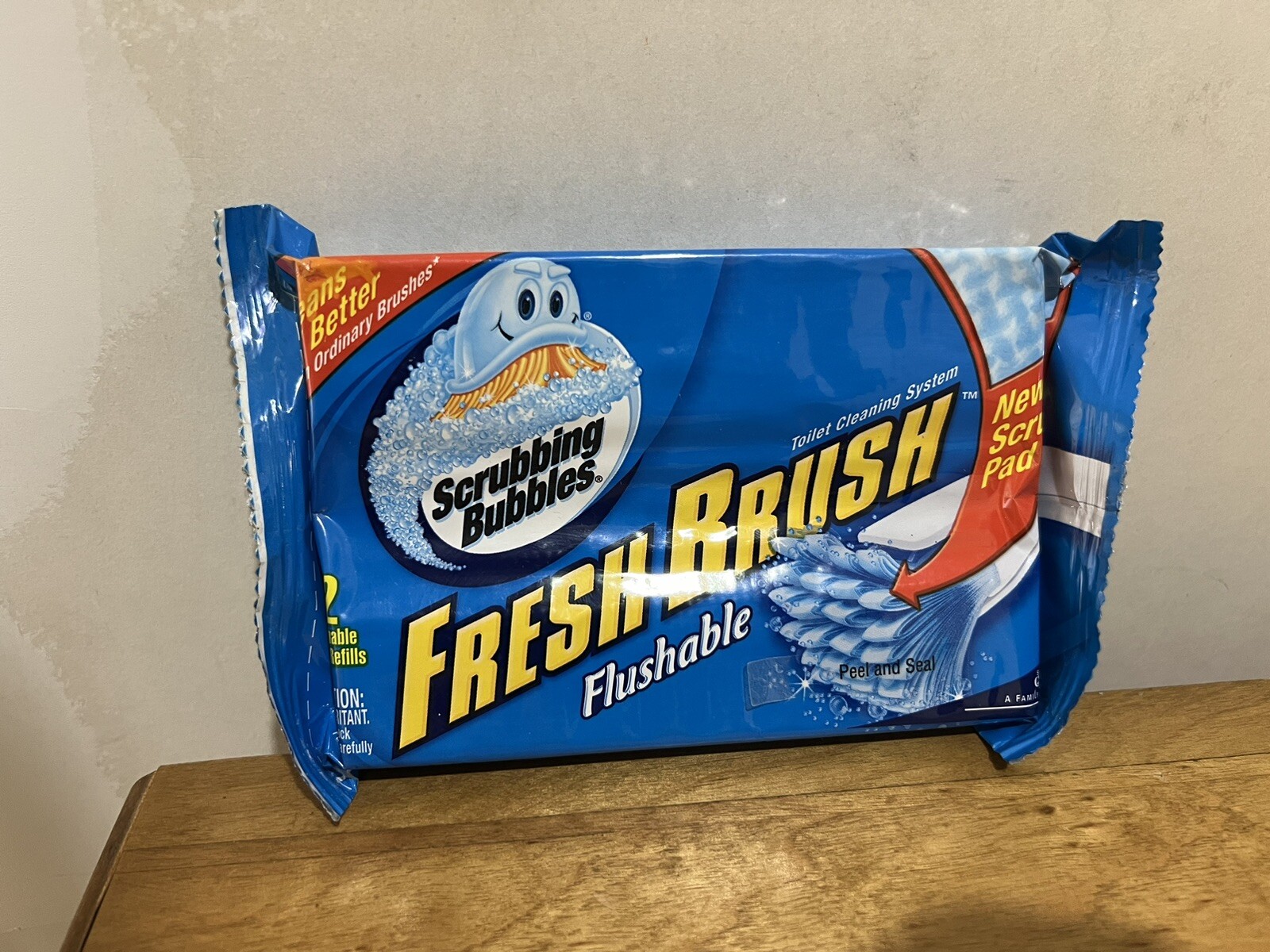 Scrubbing Bubbles Fresh Brush Flushable Refills NOS Y2K 2004 Movie Prop NEW