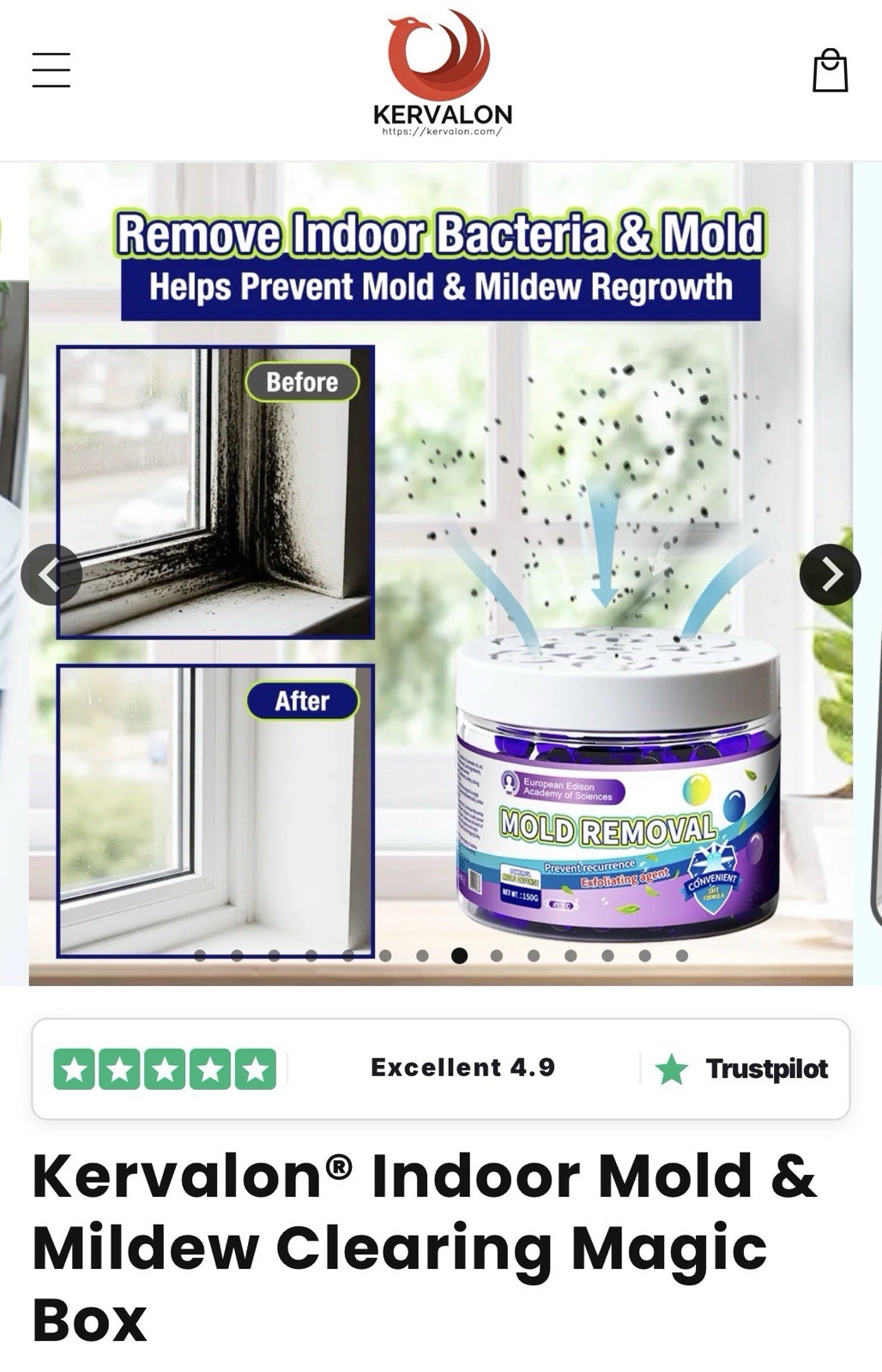 Kervalon® Indoor Mold & Mildew Clearing Magic Box