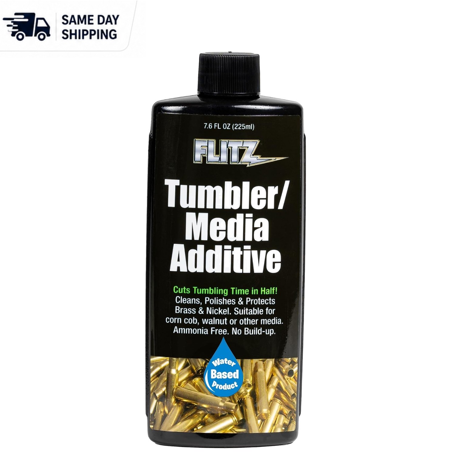 7.6oz USA-Made Brass Cleaner for Ammo & All Metals – Fast-Acting Liquid Polish