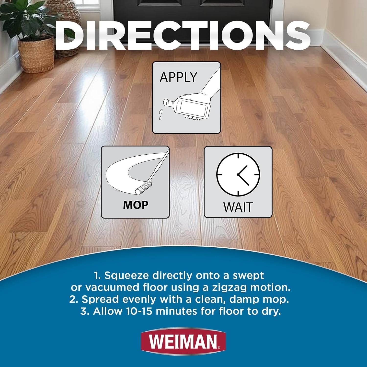 Plant-Based 32 Oz Hardwood Cleaner for Finished Floors – Streak-Free Results