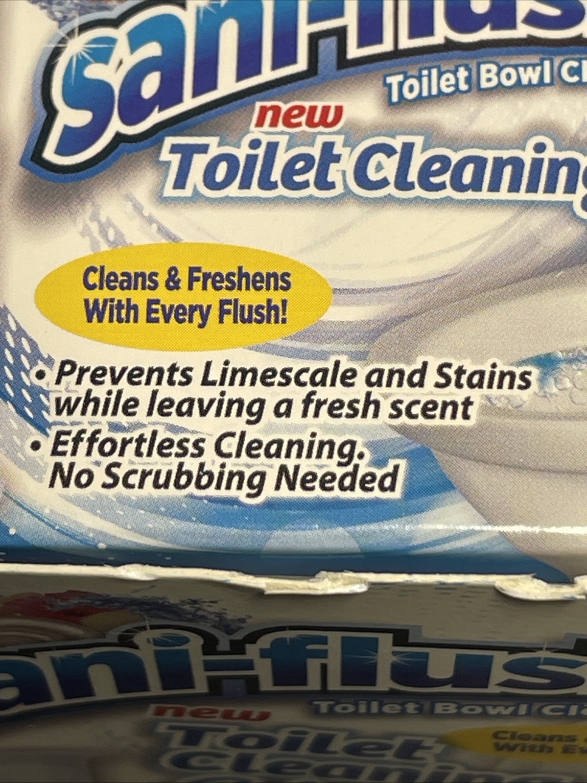 Lot Of 2 Sani-Flush Toilet Cleaning Gel Ocean Fresh 24 Flower Stamps Total