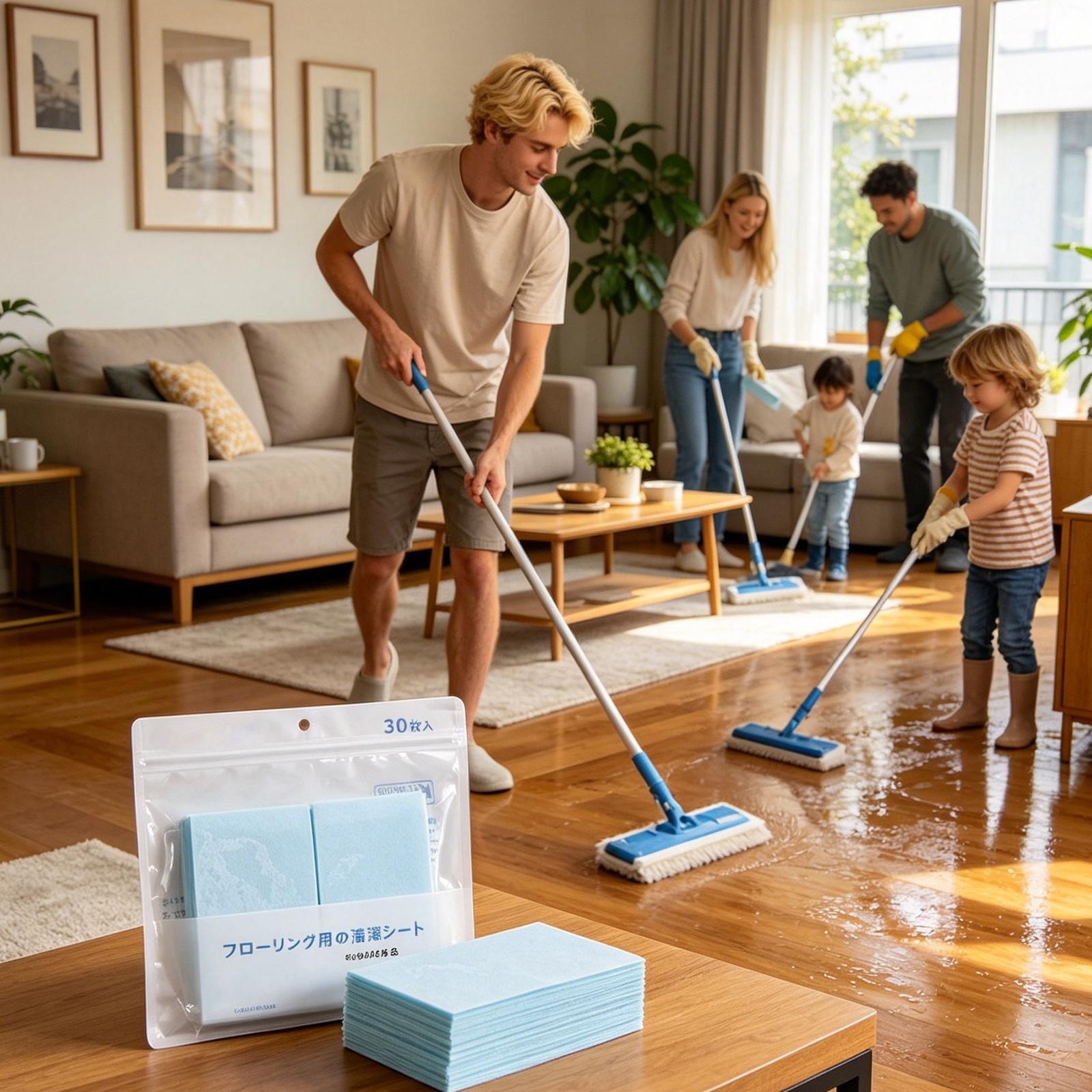 Multipurpose Dissolvable Floor Cleaning Sheets 30 Pieces Deep Clean Tablets Mopp