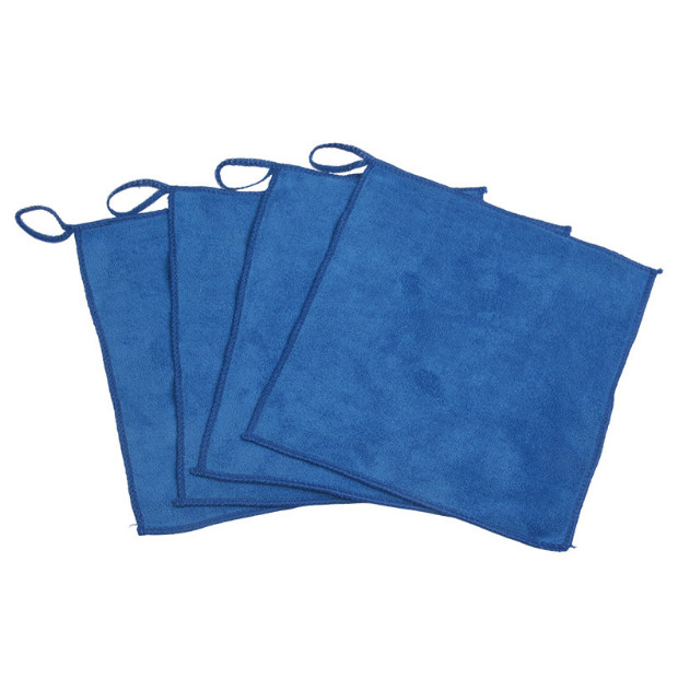 Blue small square towel Art gouache pen absorbent towel Paint wiping cloth