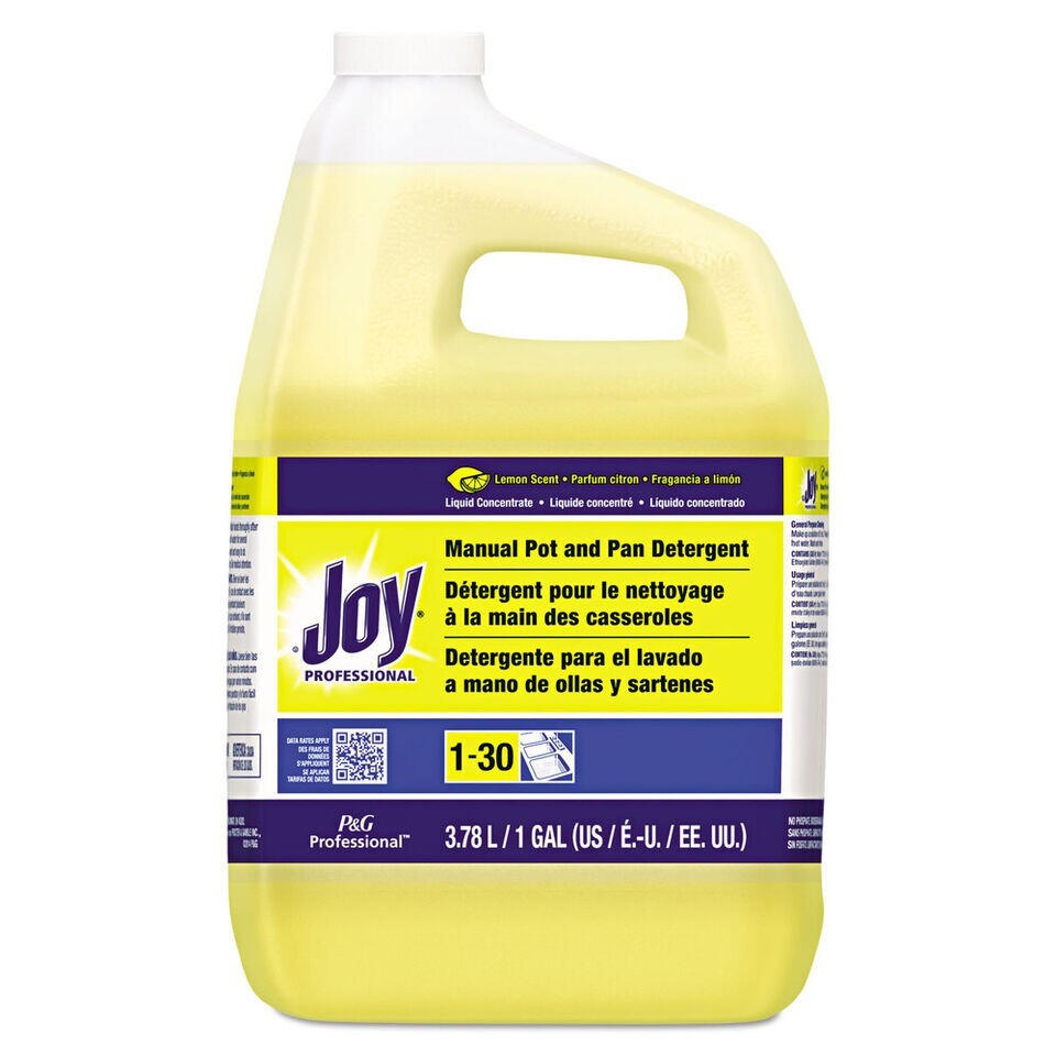 4 pack Joy 43607CT 1 gal Bottle Lemon Scent Dishwashing Liquid (4/Carton) New