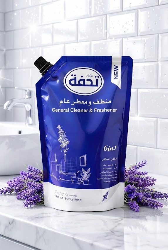 Tuhfa 6in1 General Cleaner & Freshener Lavender 500g Concentrated Deep Cleaning