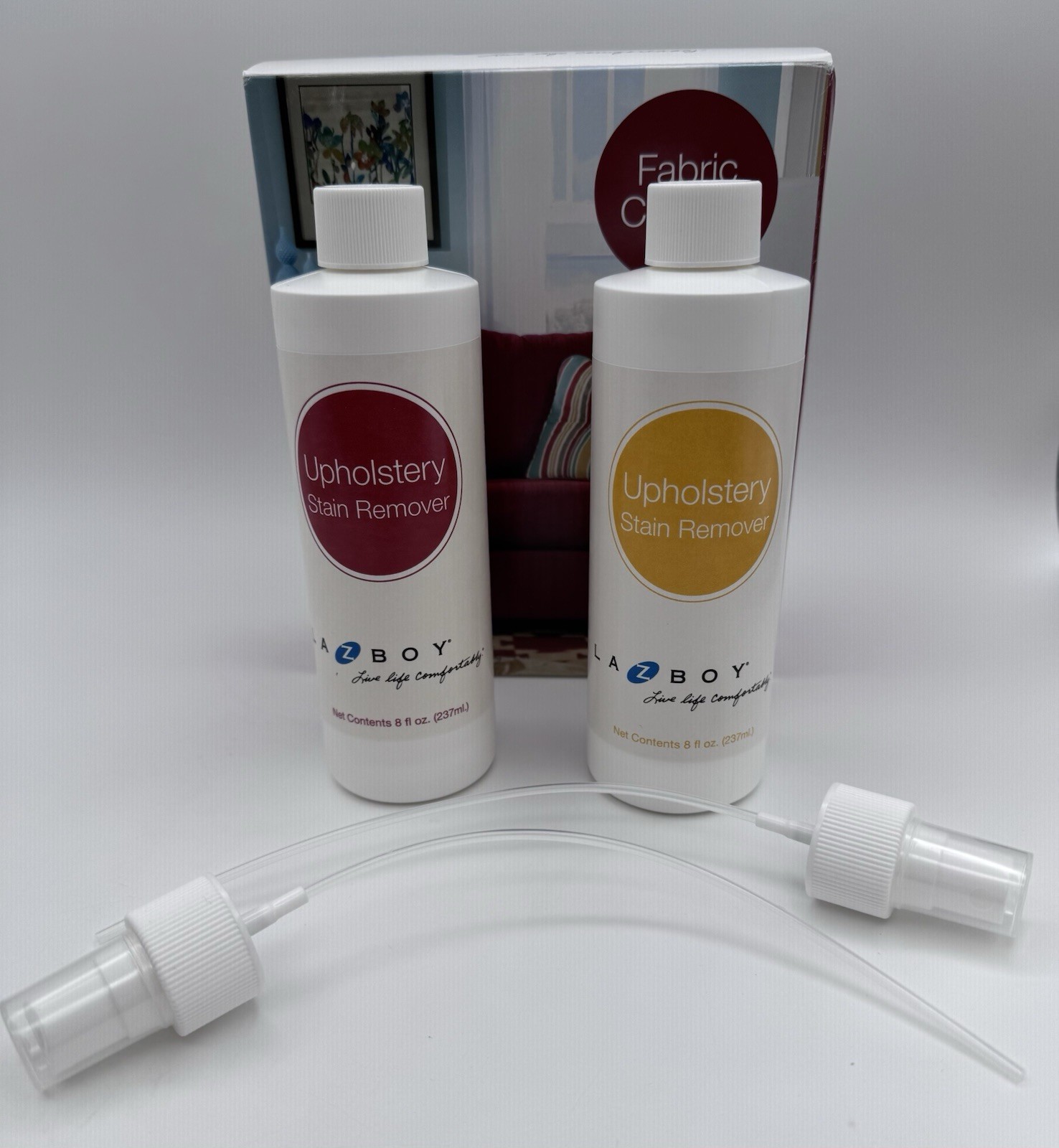 La-Z-Boy Fabric Care Kit Red Gold Upholstery Furniture Stain Remover Kit NIB