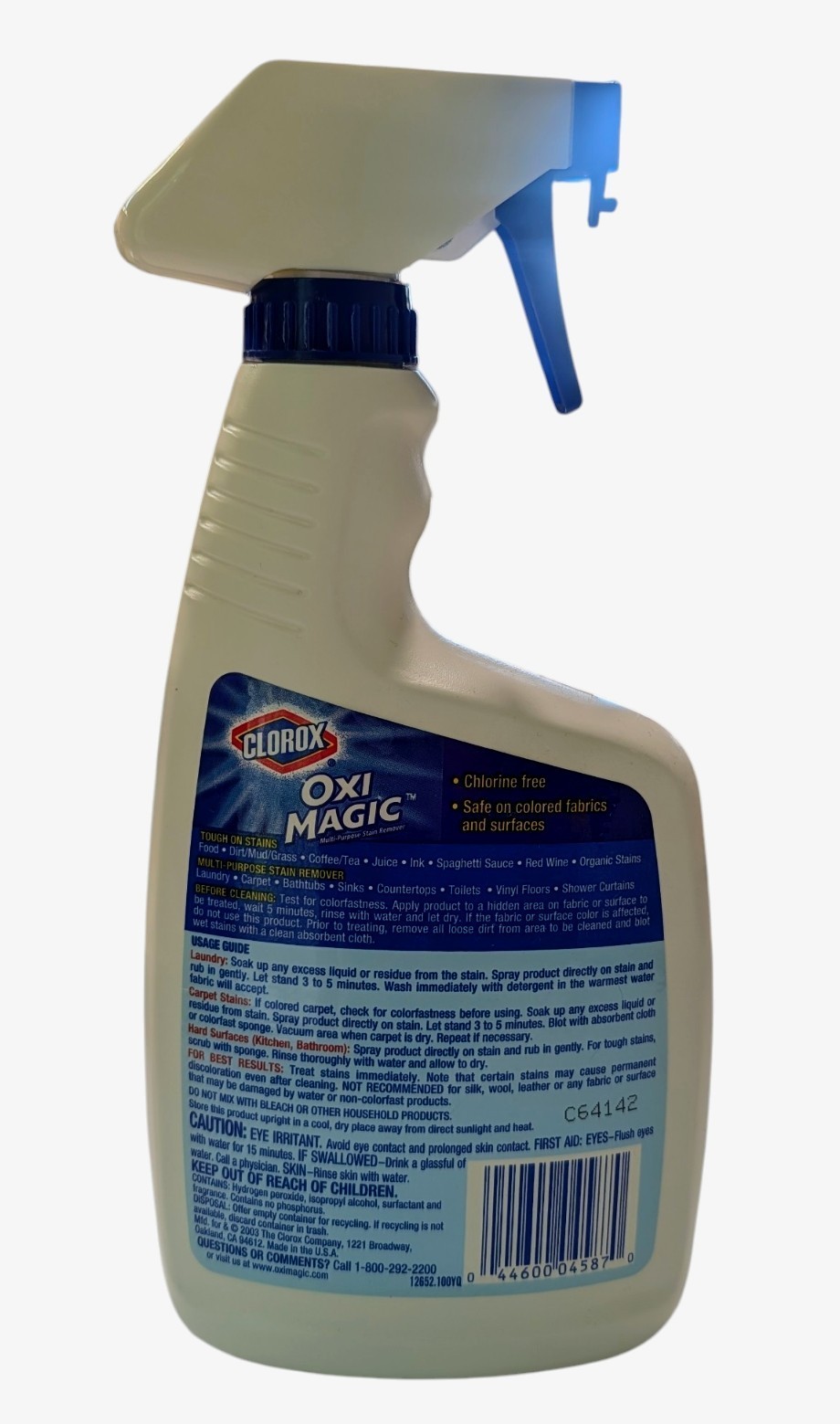 Clorox Oxi Magic Multi-Purpose Stain Remover Spray 22oz Oxygen Cleaner, 35% Left