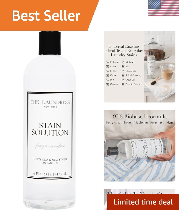 16oz Biobased Stain Remover – Triple Enzyme Treatment for Tough Laundry Stains