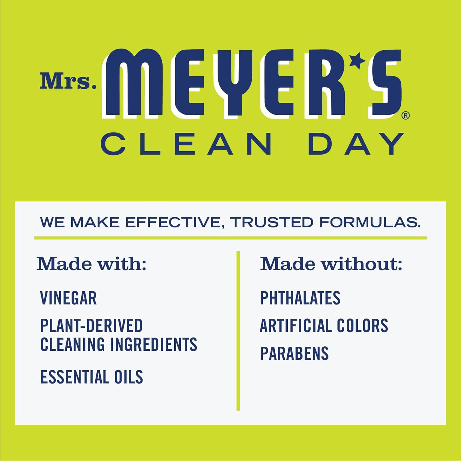 Mrs. Meyer’s Vinegar Gel Cleaning Spray, No-Rinse Formula Lemon Verbena 16 Fl Oz