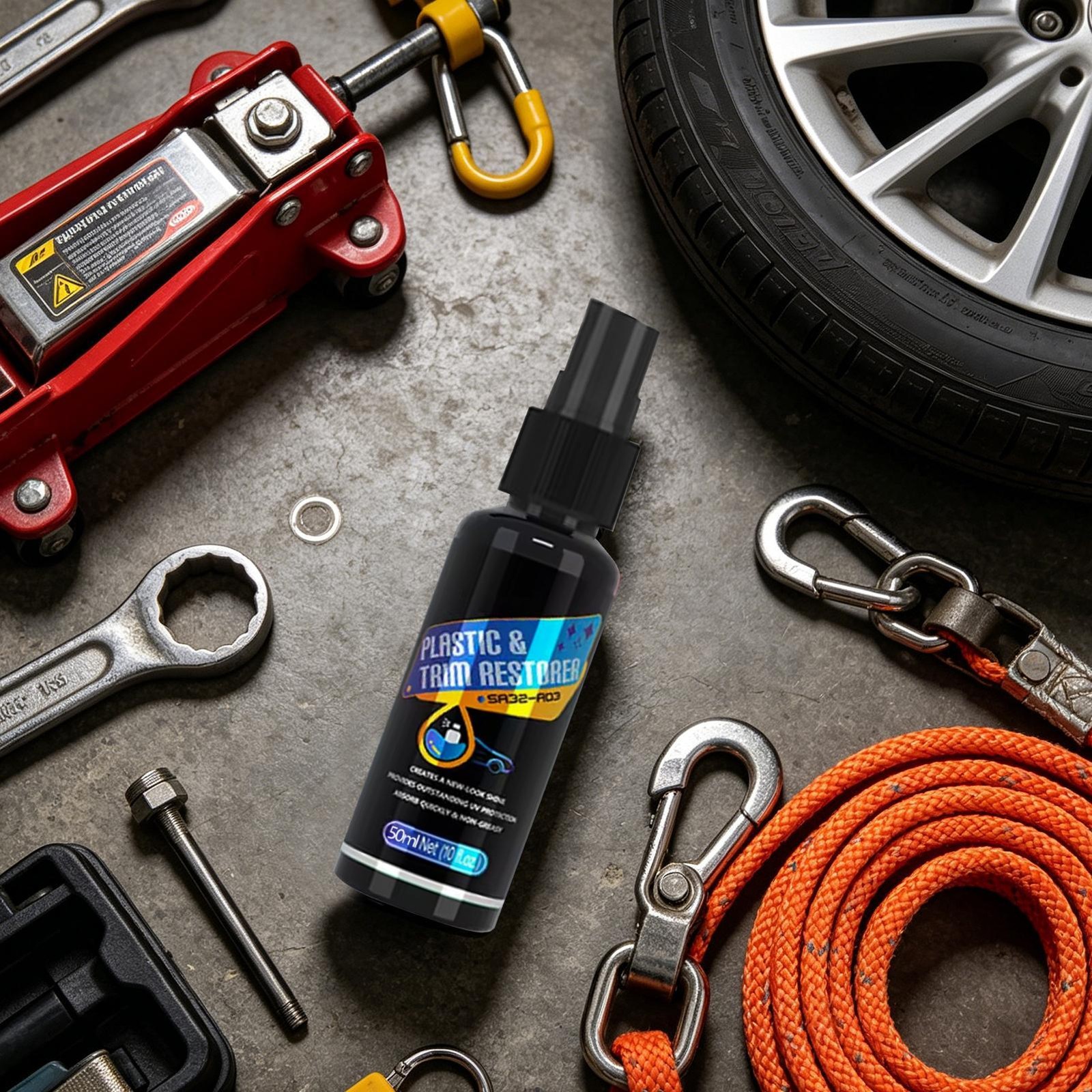 Car Trim Restorer | 50ml Long-Lasting Cleaning Spray