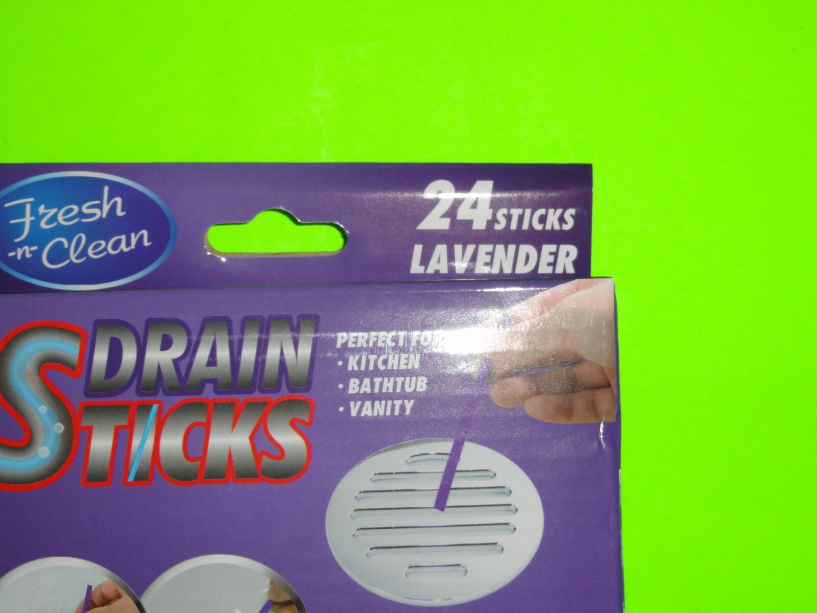 (2x) 24 PK= 48 Fresh-n-Clean LAVENDER Sink Drain Sticks Kitchen/Bath STOP ODOR