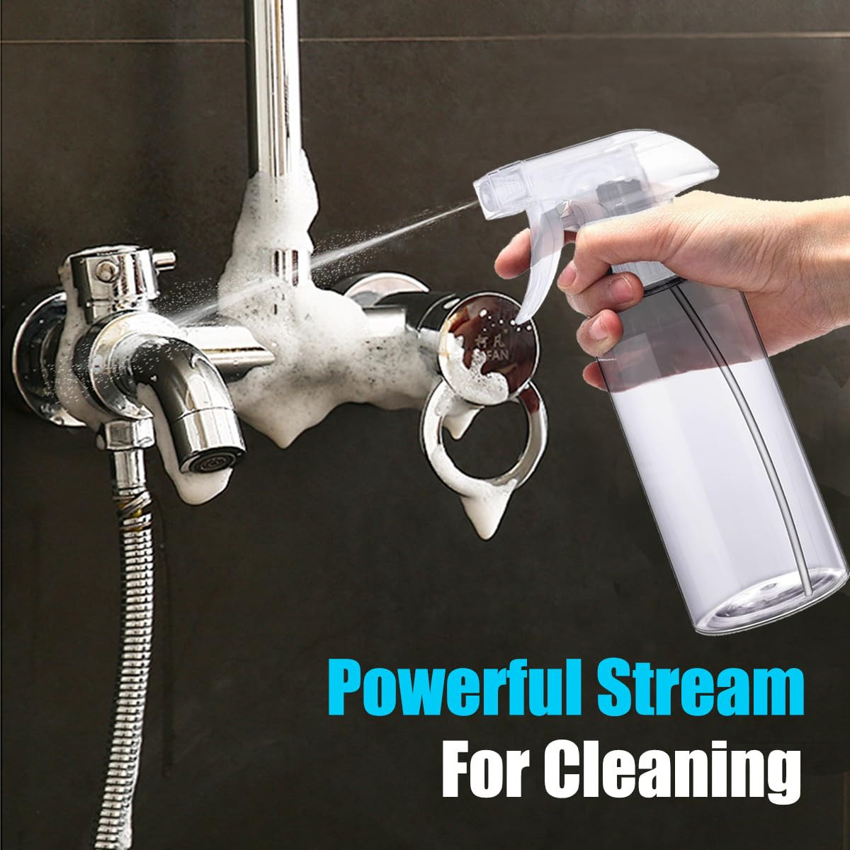 Spray Bottles – 16.9oz/2Pack – Premium Adjustable Spray Bottles for Cleaning – N