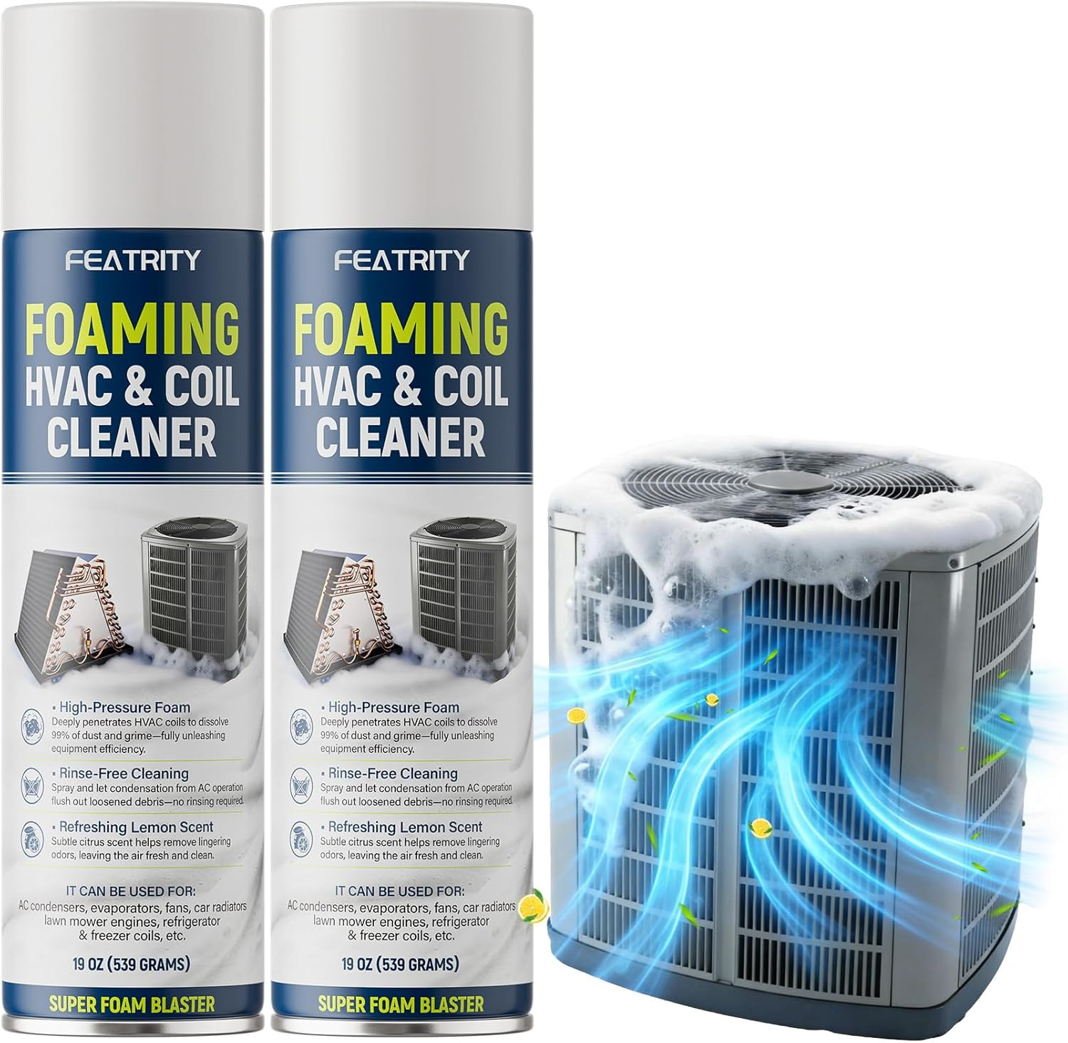 Foaming AC Coil Cleaner: No-Rinse Deep Cleaning Spray for Evaporator