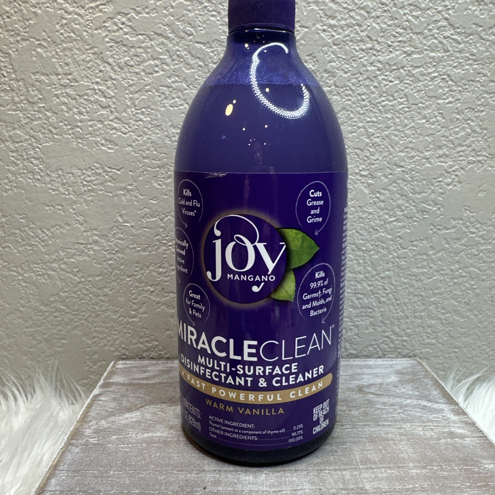 Joy Mangano Miracle Clean Vanilla 28 Fl oz Multi Surface Cleaner NEW FAST SHIP
