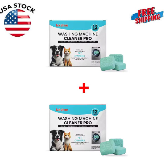 Deep Clean Clean Washing Machine Cleaner Tablets For a 12 Month Supply 24 Pack