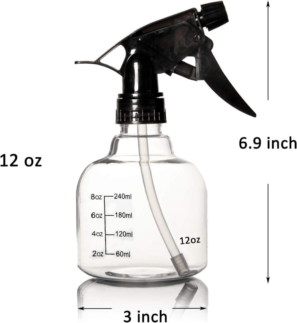 Youngever 6 Pack Empty Plastic Spray Bottles, Spray Bottles for Hair