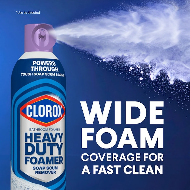Clorox Lavender Clean Foam All-Purpose Cleaner 20 oz Spray Bathroom Kitchen