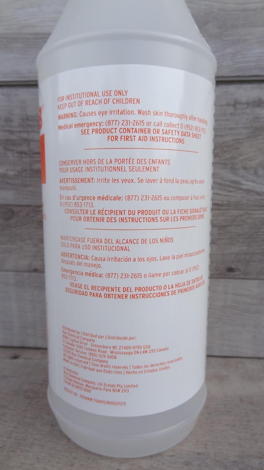 Ecolab Empty Spray Bottles For ~ GREASELIFT Non-Caustic Degreaser ~ 3 Bottles