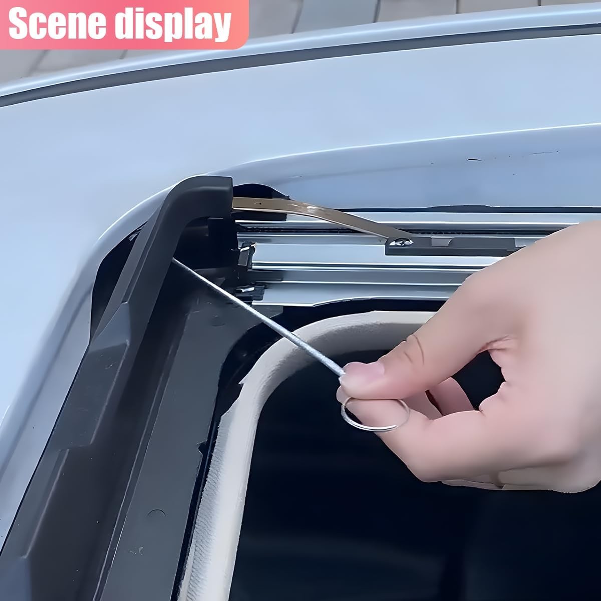 Car Sunroof Drain Cleaning Tool, 61” Long & Slim Tube Cleanin Size: 2PCS/1.5M