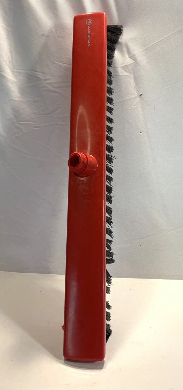Amerisan K47176-3 24” Red Black Strip Push Broom Brush Head FDA Compliant