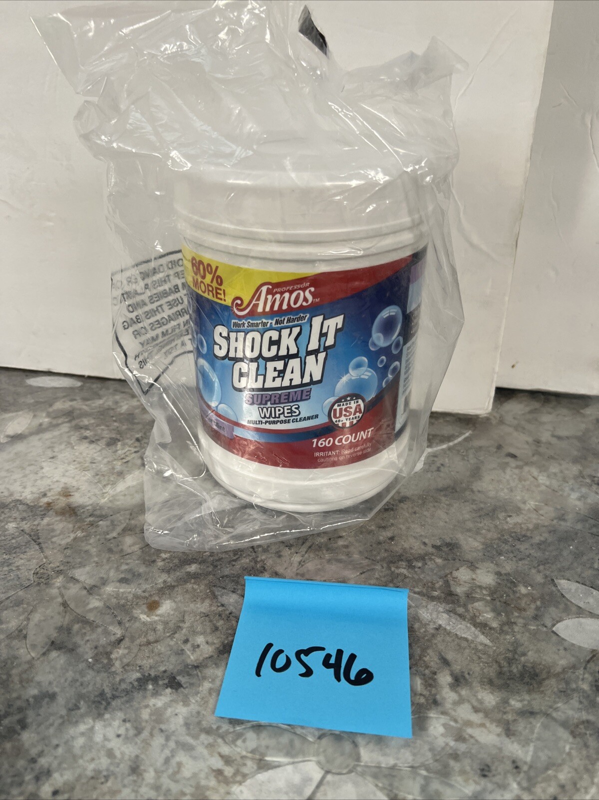 Professor Amos Shock It Clean Supreme Wipes 160 CT – Lavender Mint