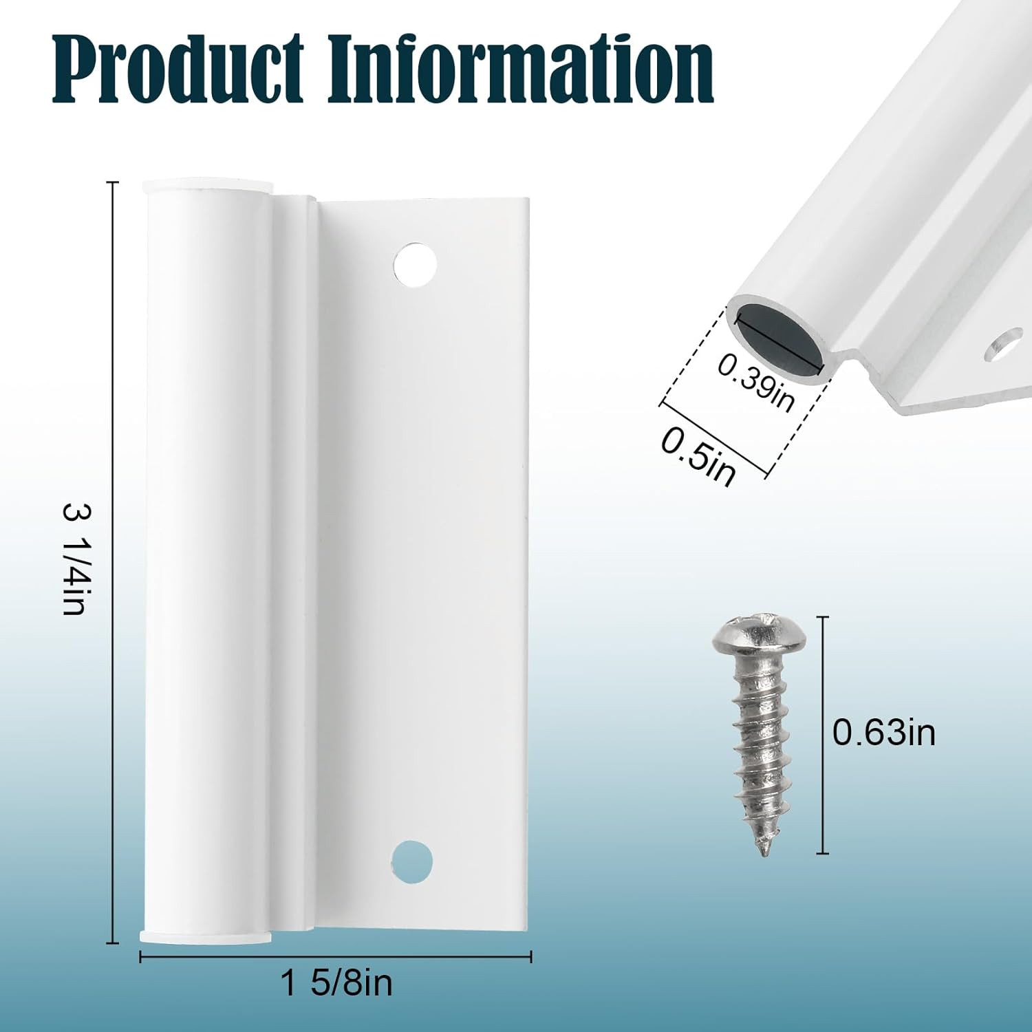 Lower Screen Door Hinge Leaf for Anderson Storm Door Hinge Replacement | Compati