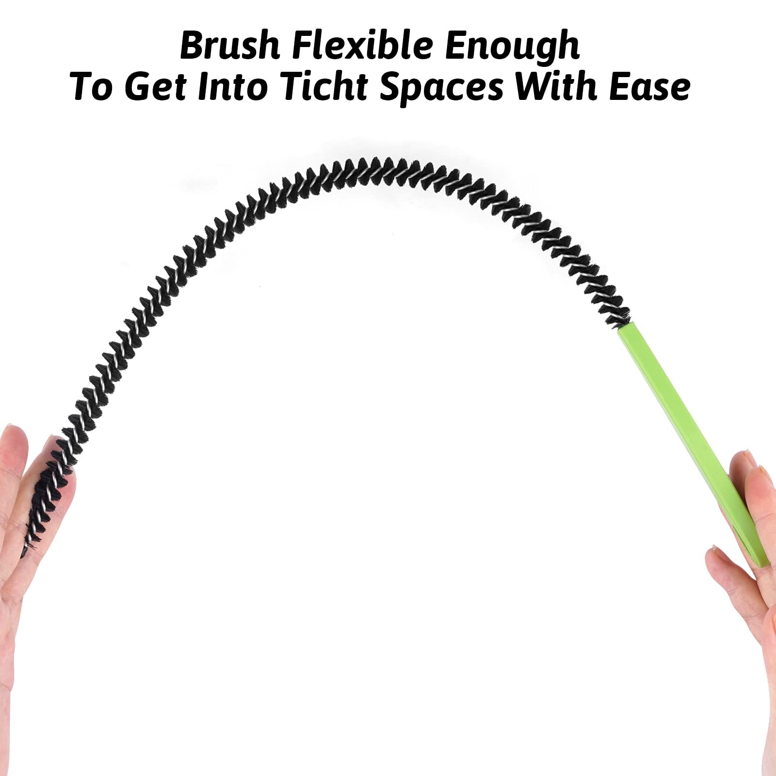 Sewer Drain Brush, Drain Clog , 22.83inch Flexible Long Pipe Snake Hair Clogs…