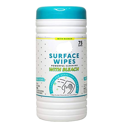 Evident Surface Cleaning Wipes with Bleach – 75 Count – Fresh Scent
