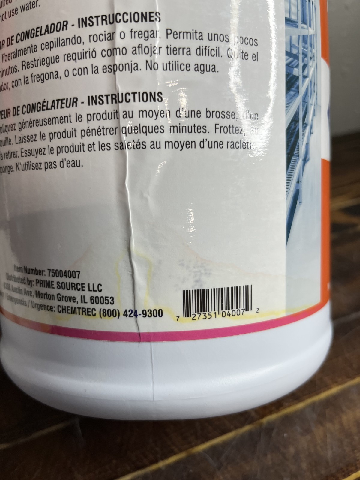 Prime Source Freeze Clean Freezer Cleaner 1 Gallon Cold Storage Degreaser -30°F