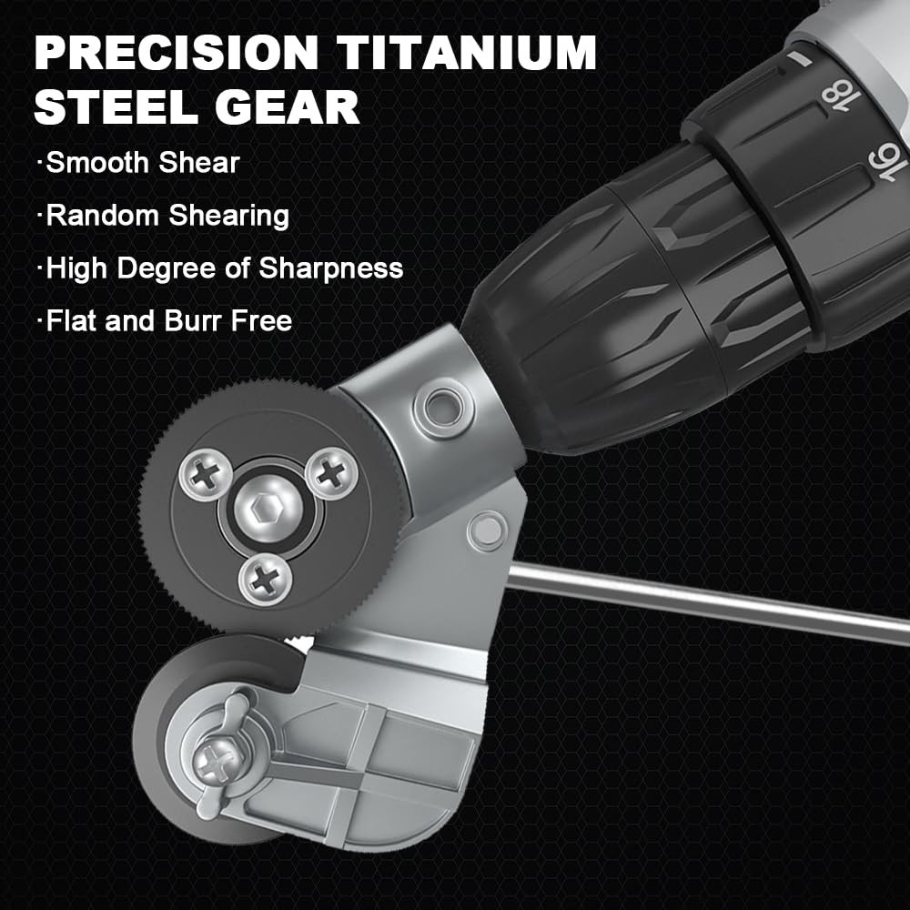 New electric drill metal cutter sheet metal cutting drill attachment sheet me…