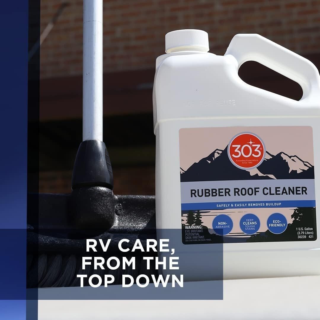 Rubber Roof Cleaner Safely Removes Build Up on The Roofs RVs Camper Pop-Ups New