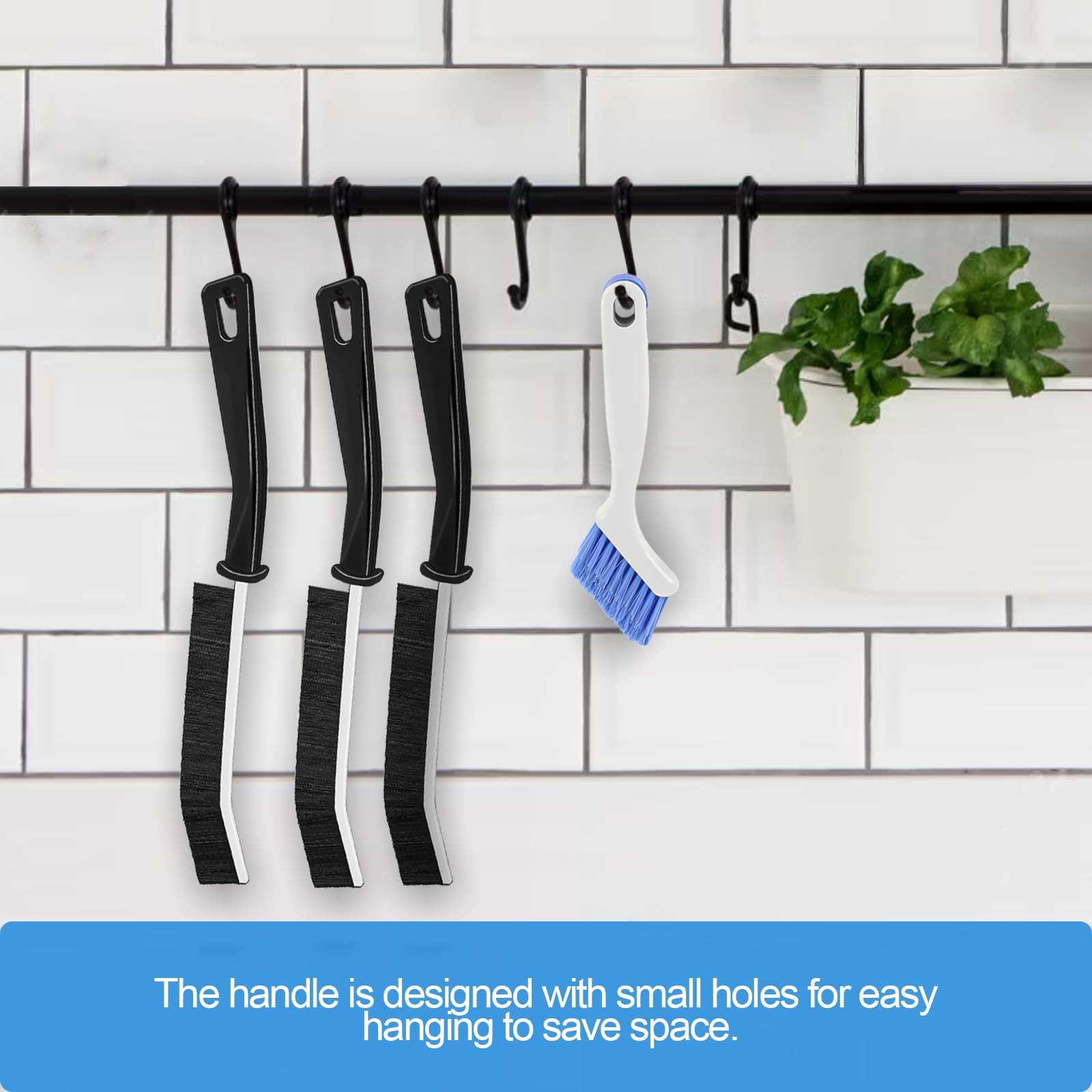 Small Scrub Brush Set for Deep Cleaning, 2 Cleaning Brushes for Window Tracks…
