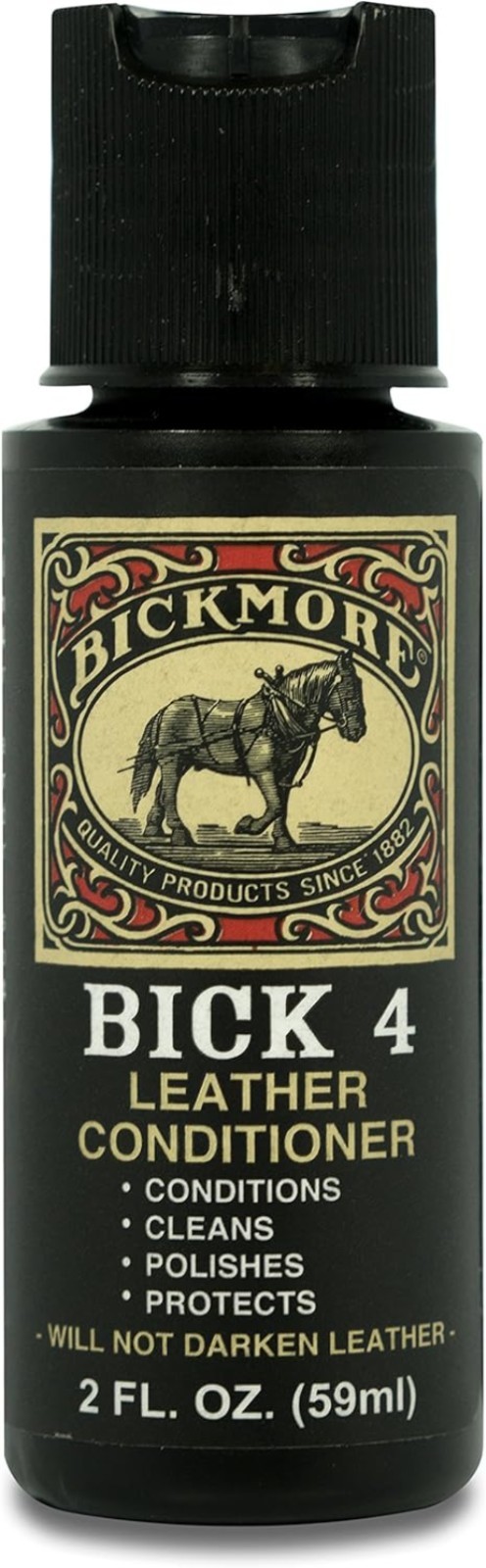 Bick 4 Leather Conditioner – Non-Darkening, Wax-Free Care for Leather Goods 2 oz
