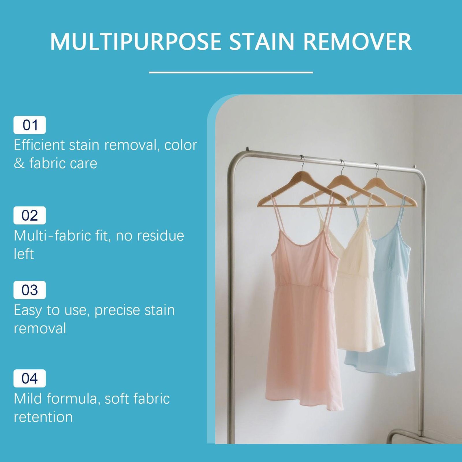 Fabric Stain Remover 60ml Laundry Grease Cleaning Spray Fabric Stain
