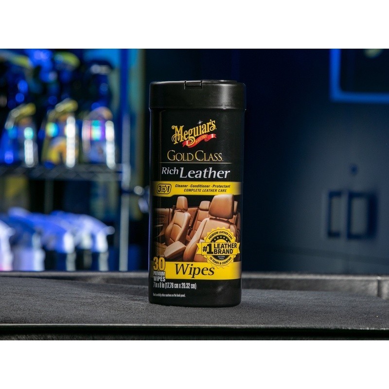 Leather Cleaner Conditioner Wipes Cleans Protects Nourishes 25 Count Non Linting