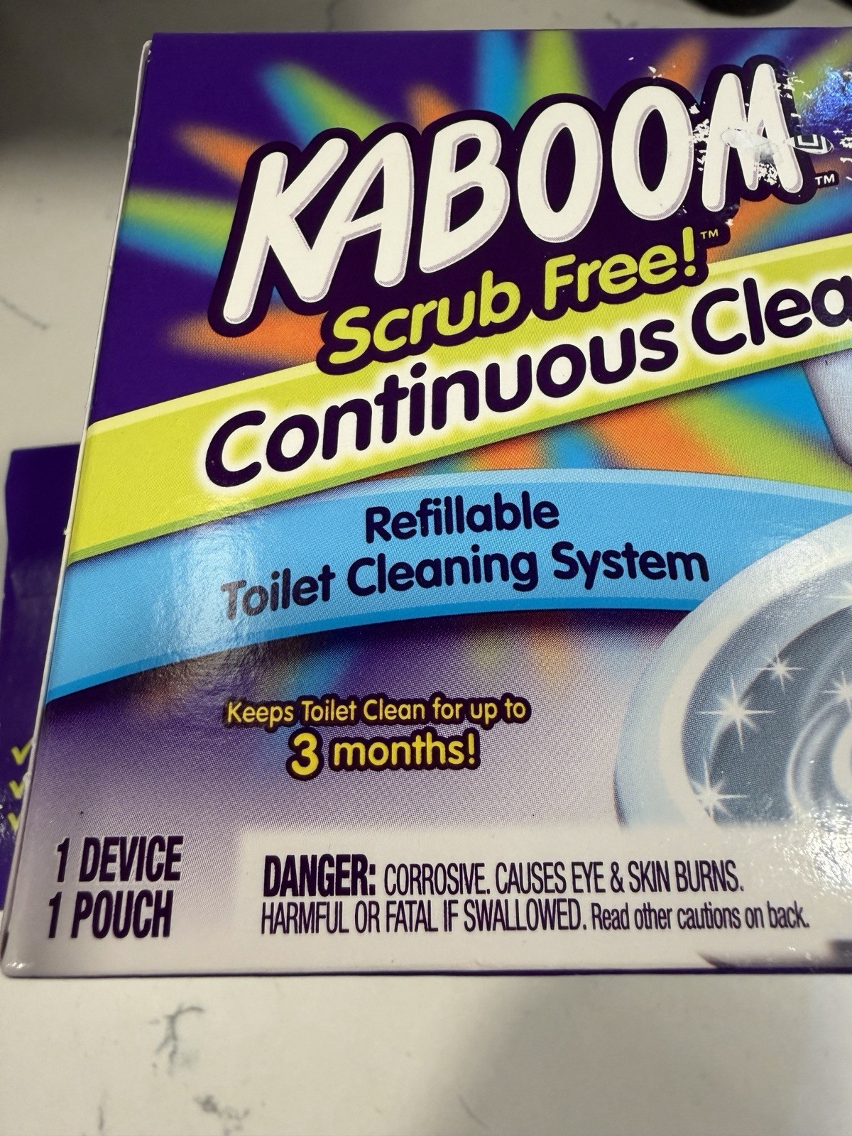 KABOOM Scrub Free Continuous Toilet Cleaning System Automatic Cleaner NEW 3 Box