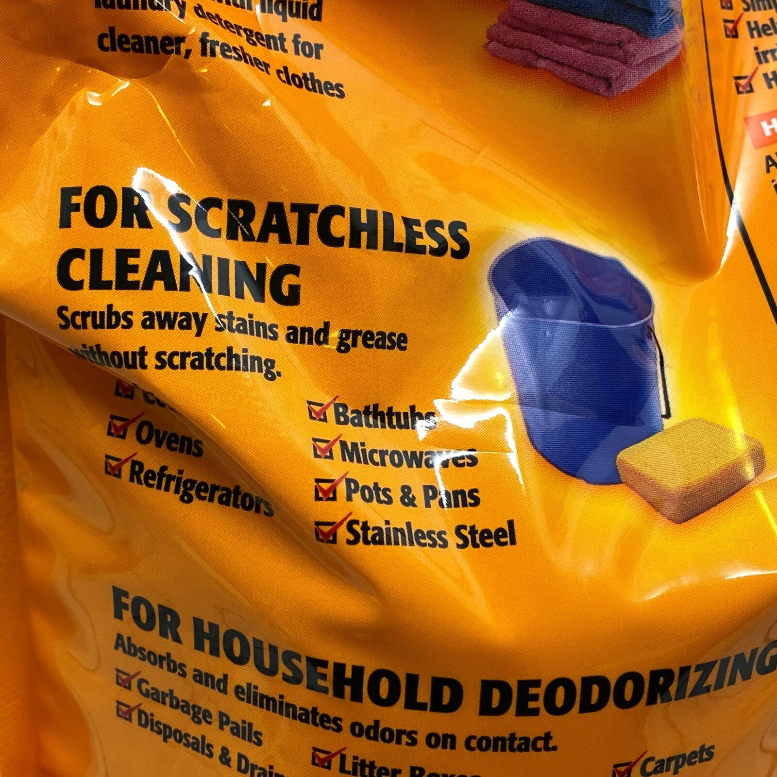 Arm & Hammer Pure Baking Soda Cleaning Pool Maintenance Laundry Odors 13.5 lbs