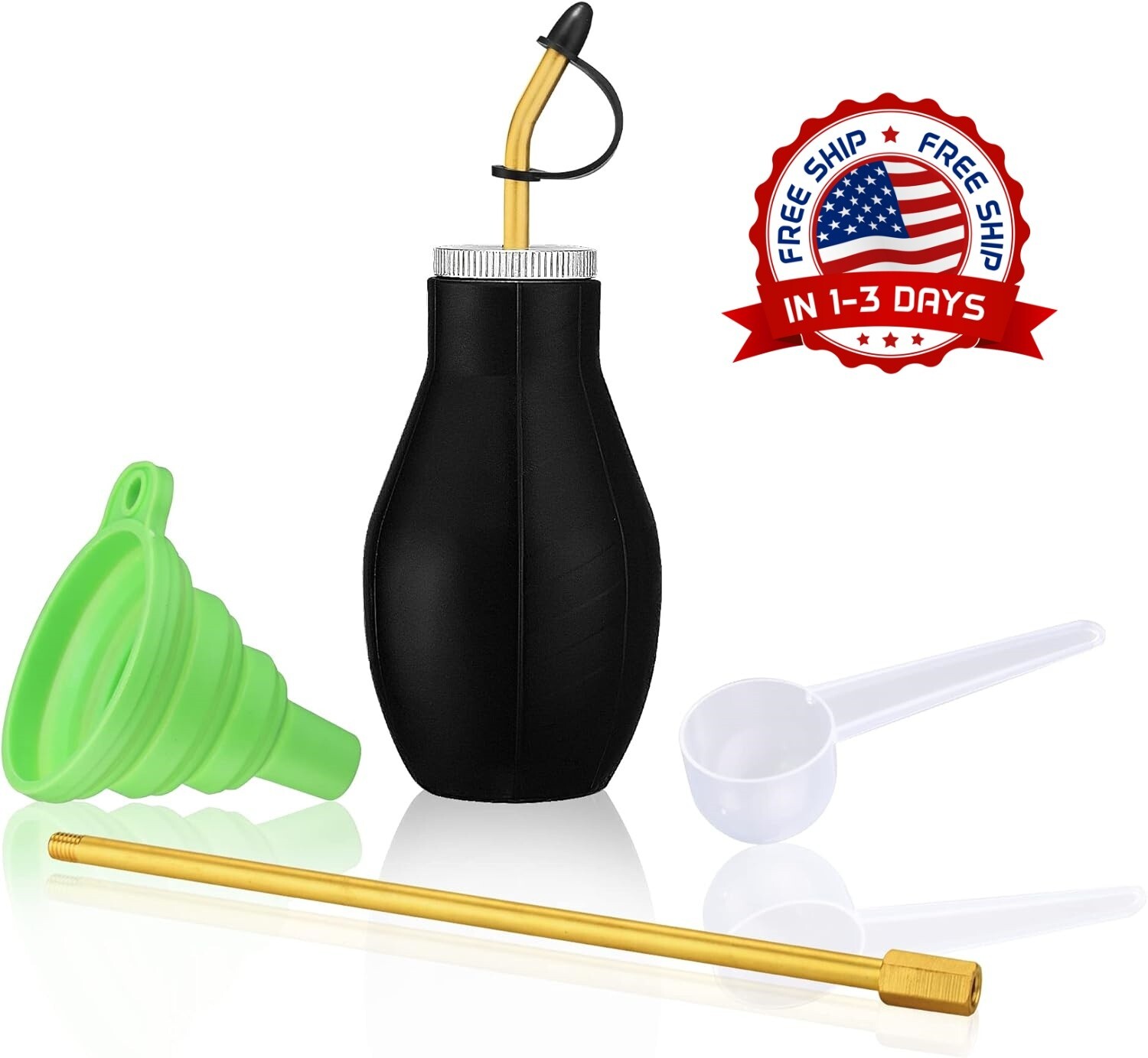 Dispensador aplicador extensible montaje no tóxico granja de jardín color negro
