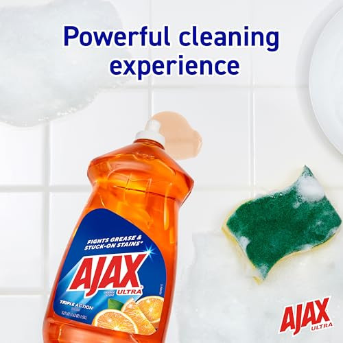 Ajax Ultra Dish Soap 52 Fl Oz Orange Scent Triple Action Grease Fighter