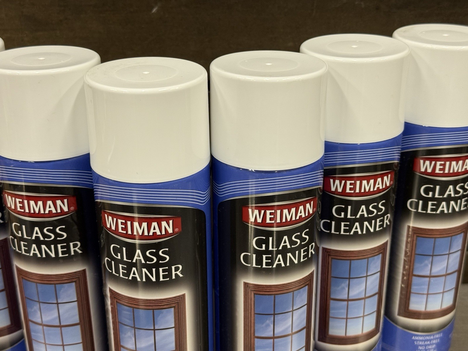 Pack of 6 – WEIMAN Glass Cleaner 19 oz Aerosol Spray Can