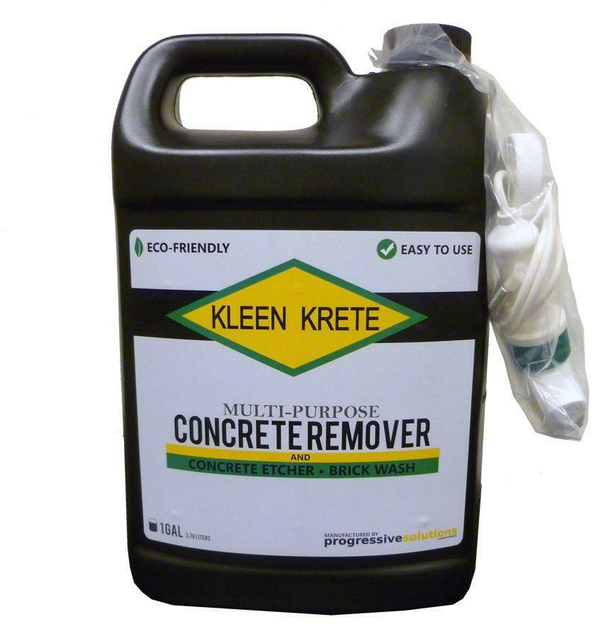 Concrete Remover 1 Gal Multipurpose Dried Mortar Dissolver Brick Wash Bottle New