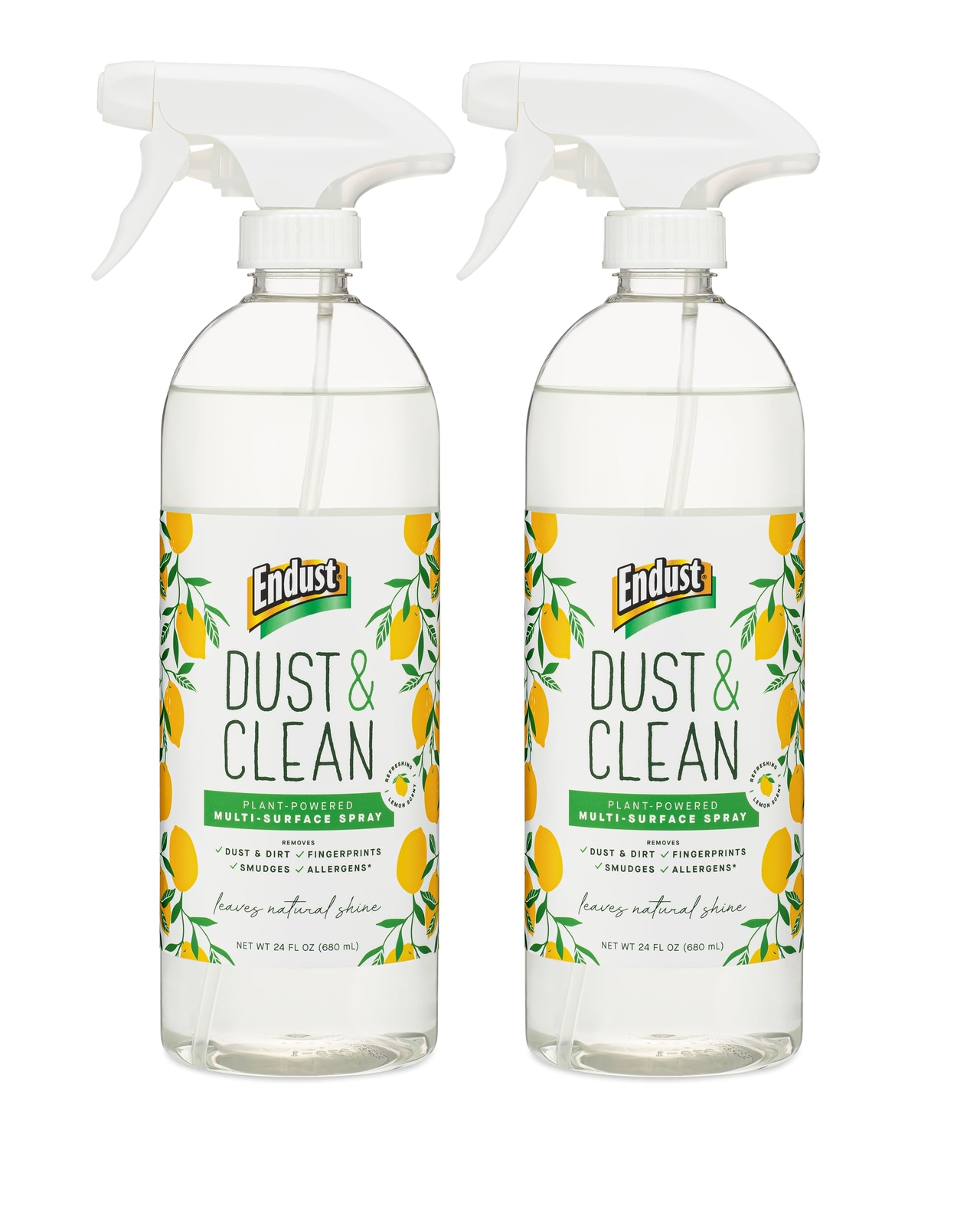 Endust Plant-based Multi-surface Dusting & Cleaning Spray 24 Fl Oz Pack of 2