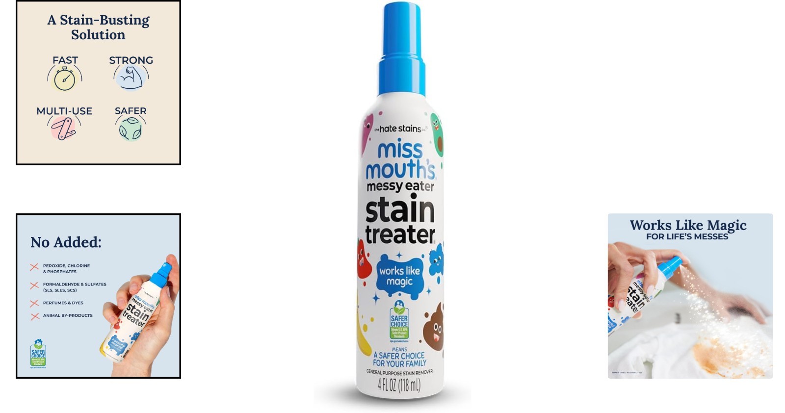 Eco-Friendly 4oz Stain Twister Spray – Cleans Tough Baby Messes Effortlessly