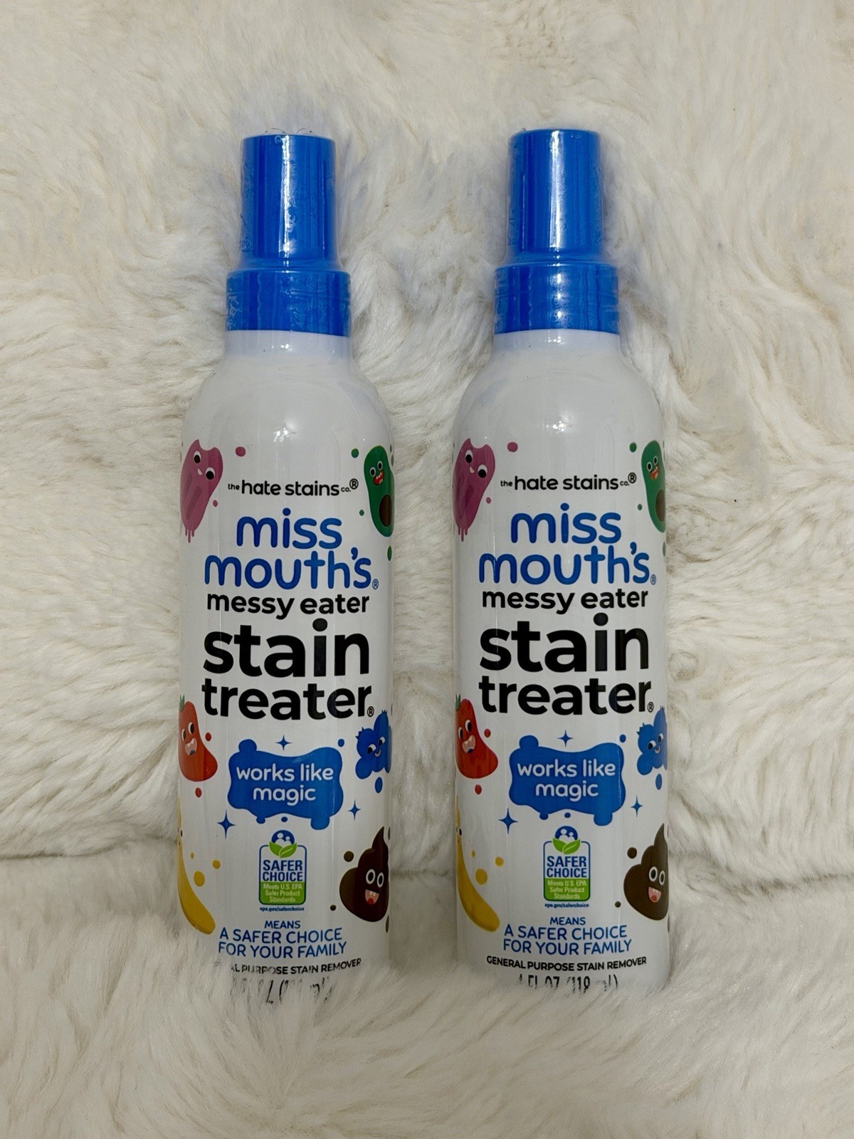 2 Pack- New The Hate Stains Miss Mouth’s Messy Eater Stain Treater – 4oz