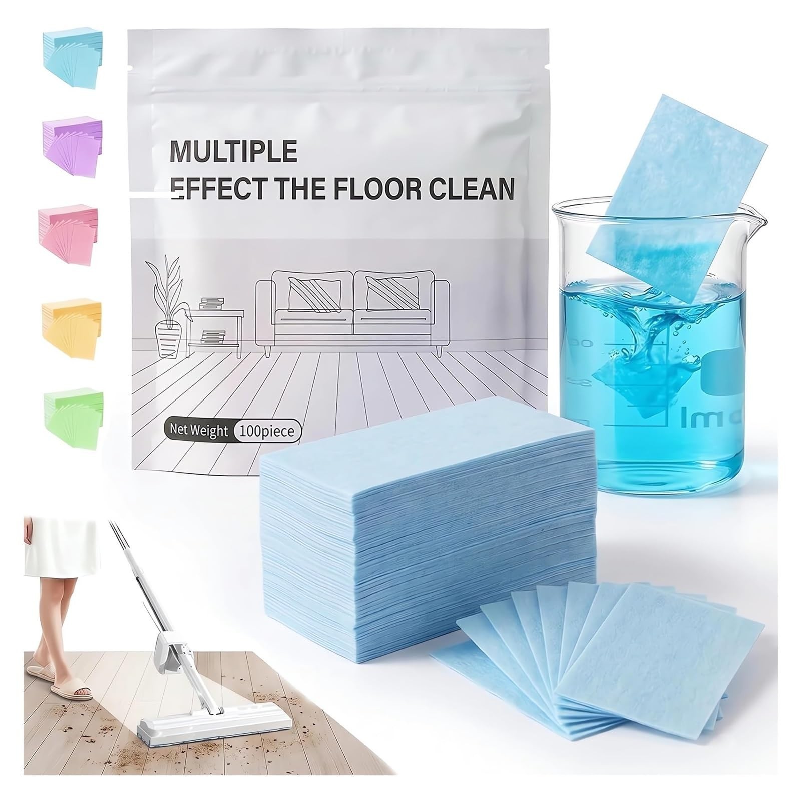 100pcs Multi-surface Floor Cleaning Tablets,Multiple Effect the floors Clean