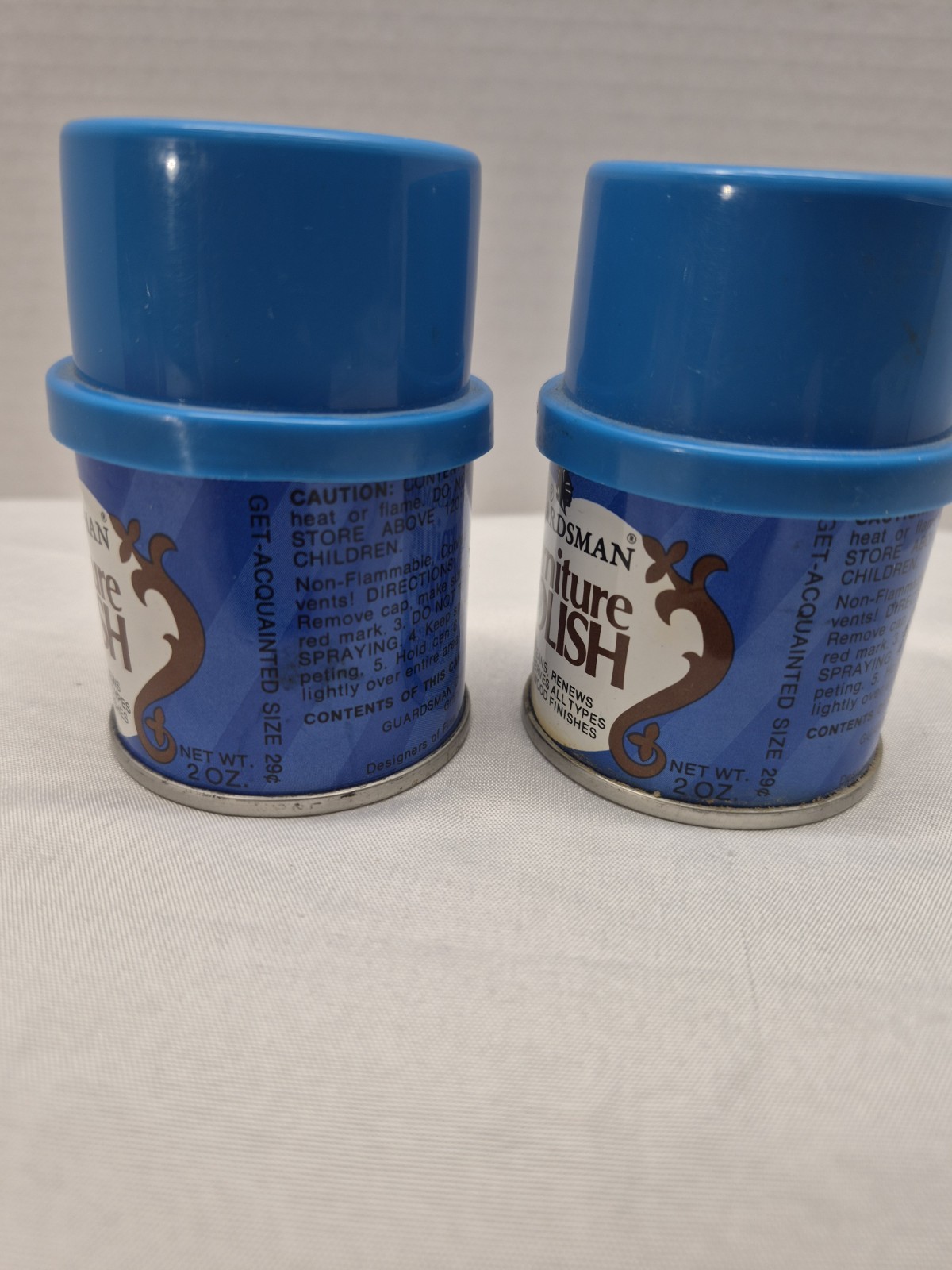 Vintage Guardsman Furniture Polish Lot Of 2 Cans 2oz. NEW