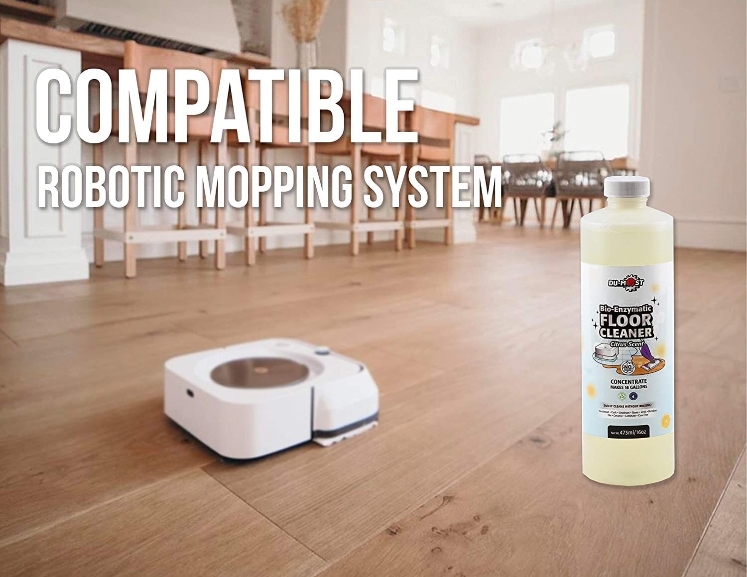 Enzymatic Floor Cleaner Concentrate 1 Oz Makes 1 Gal No Streak No Rinsing Kids