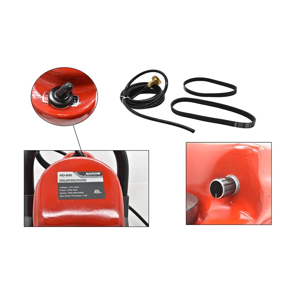 Granite Tools Travertine Marble Router Profile Edge Bullnose Bit Machine HD-850